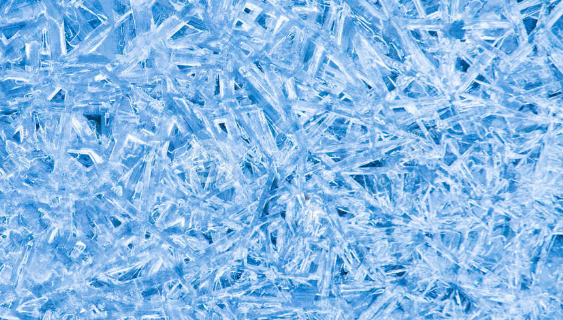 Cristales de hielo vistos al microscopio